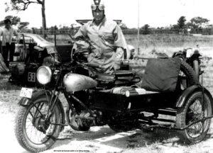 Frank McNamara Army Norton sidecar