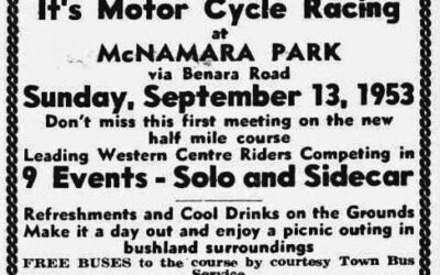 70 years ago -Mac park’s first competitive event